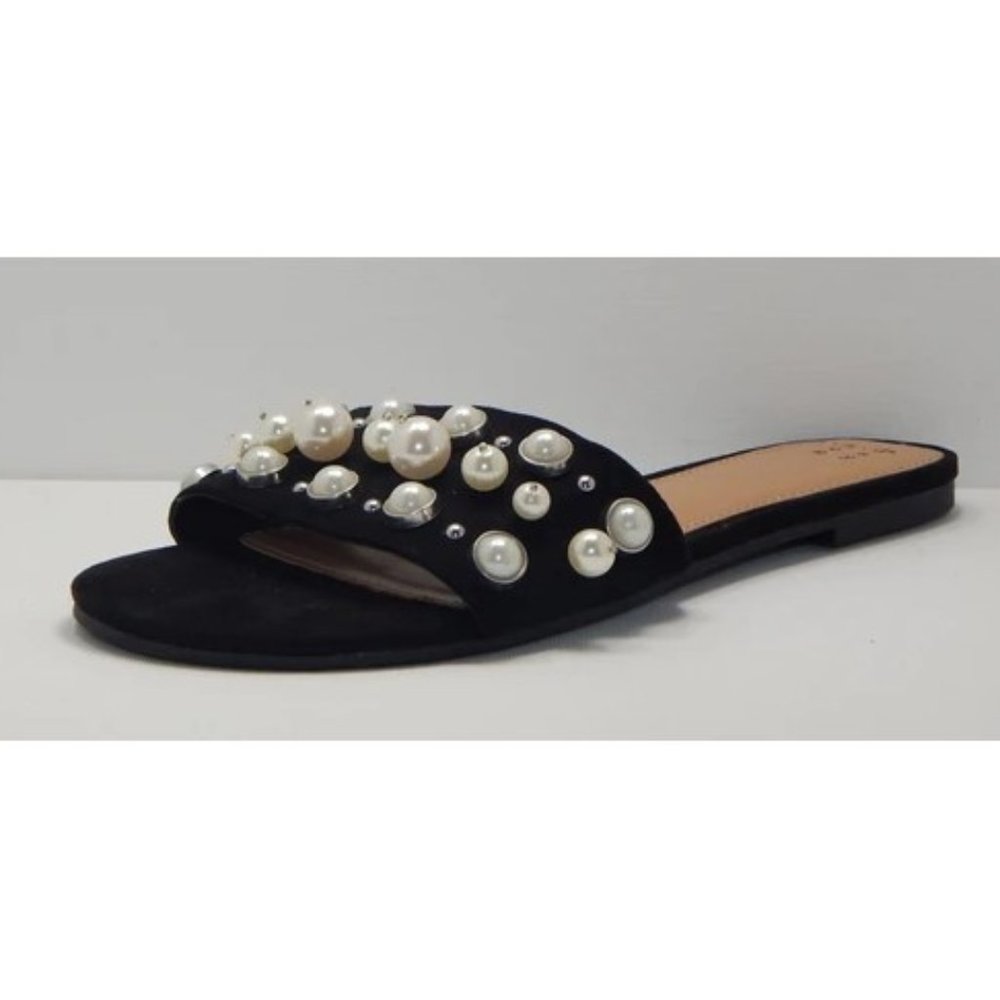 A New Day Women's Black Santana Slide Sandal